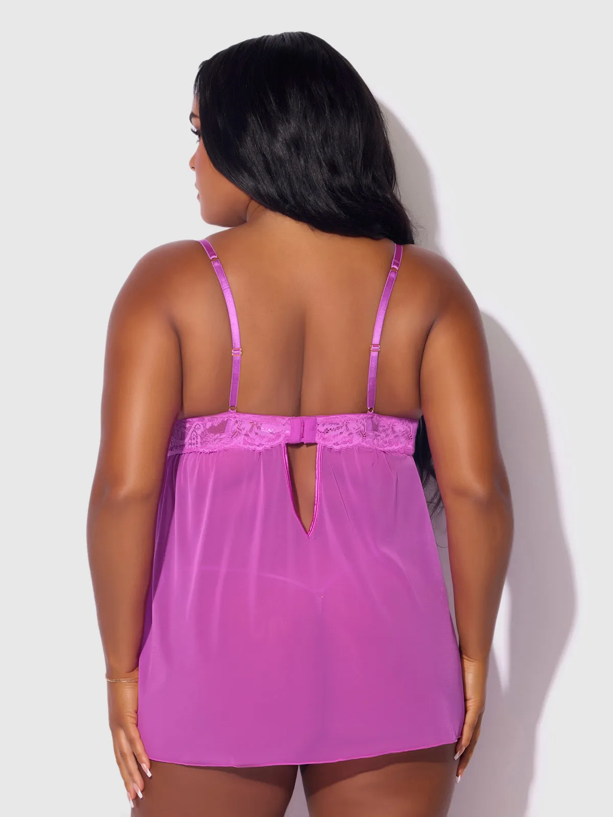 Arianna Lace & Chains Underwire Babydoll