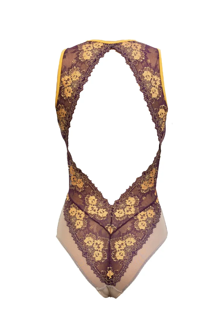 Babylon Exquisite Lace and Tulle Bodysuit