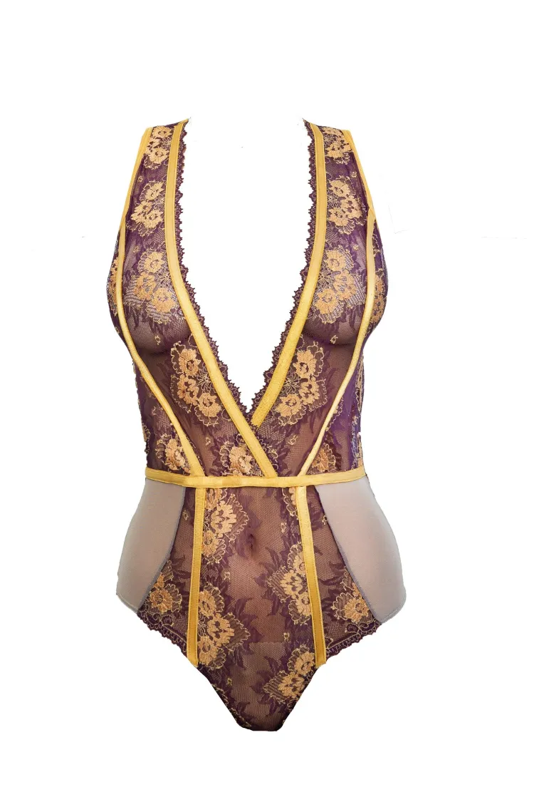 Babylon Exquisite Lace and Tulle Bodysuit
