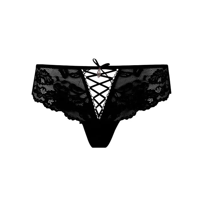 Bella Lace Up Tanga Panty