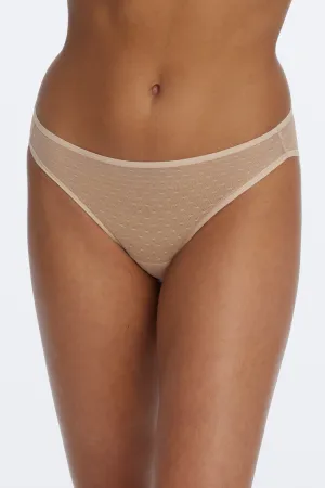 Dotty Sheer Panty in Cashmere