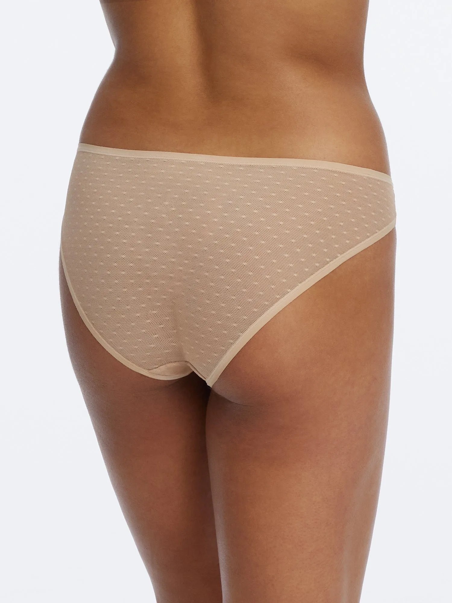 Dotty Sheer Panty in Cashmere