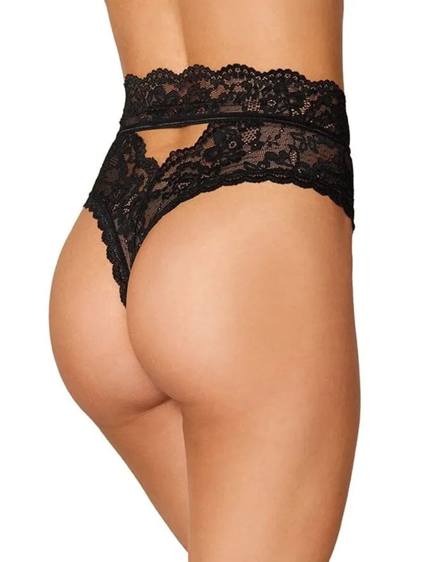 Dreamgirl High Waist Lace Thong