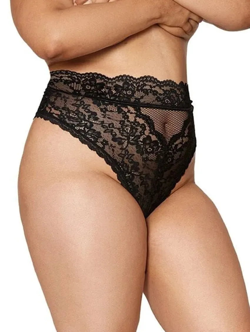 Dreamgirl High Waist Lace Thong