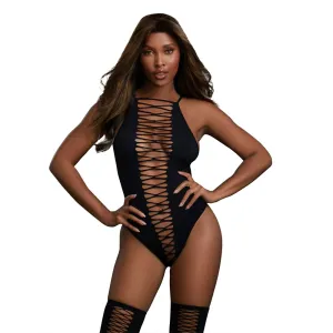 Dreamgirl Lingerie Body Stocking Black 0313
