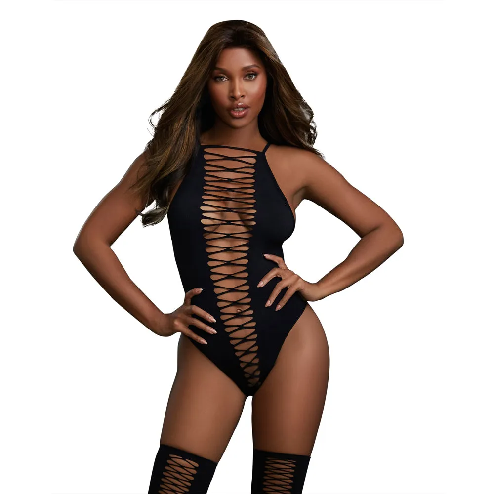 Dreamgirl Lingerie Body Stocking Black 0313