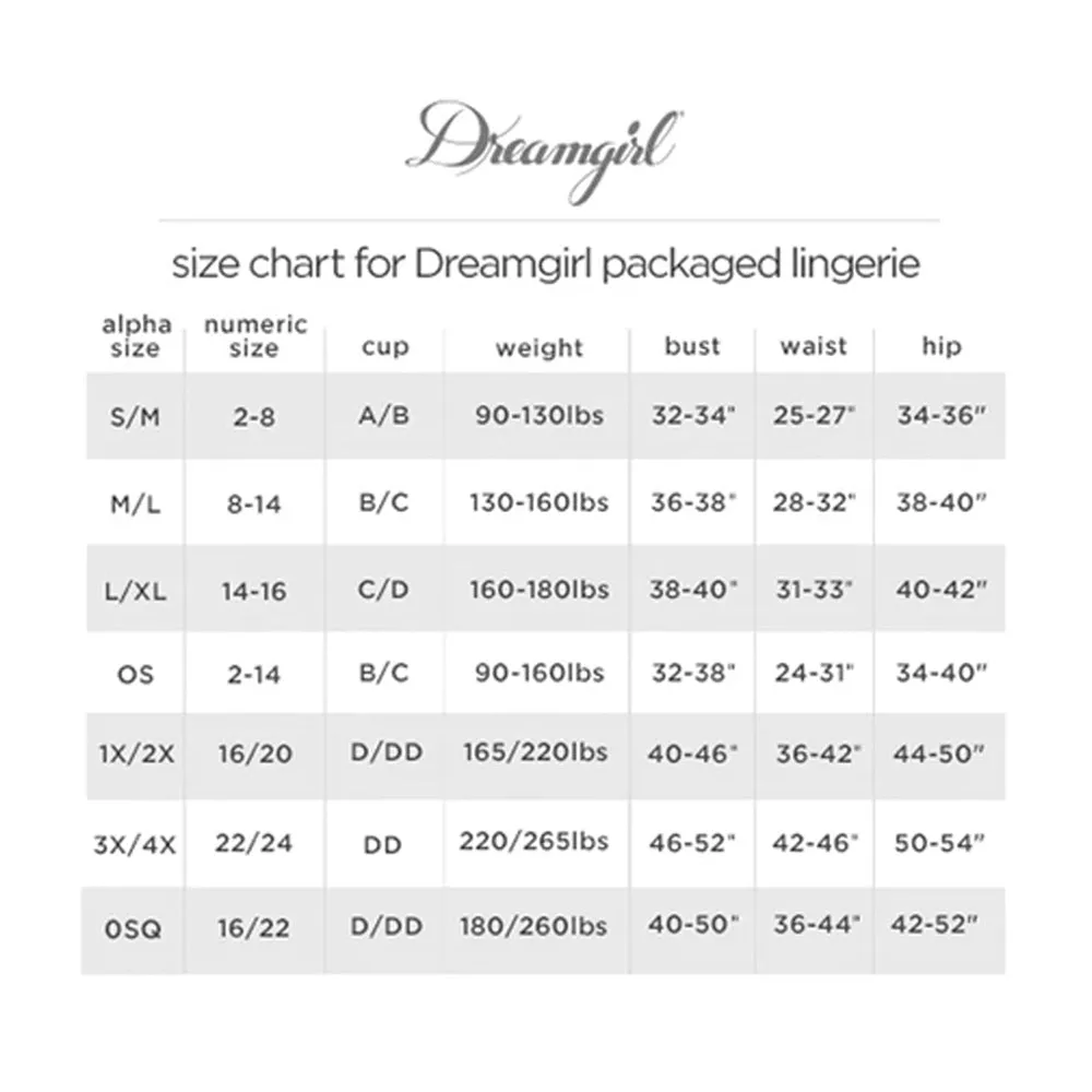 Dreamgirl Lingerie Bralette and Panty Black 12031