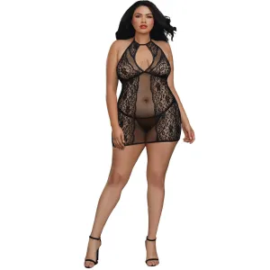 Dreamgirl Lingerie Chemise Black 11515X