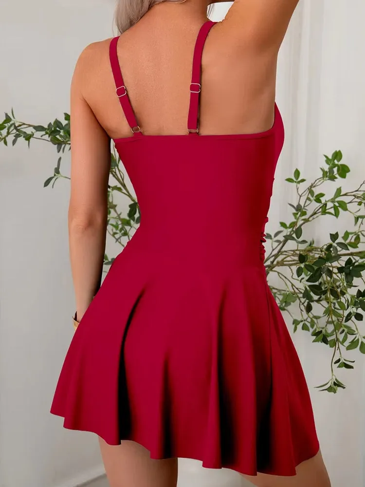 Fashion One-piece Swimsuit Women's Skirt