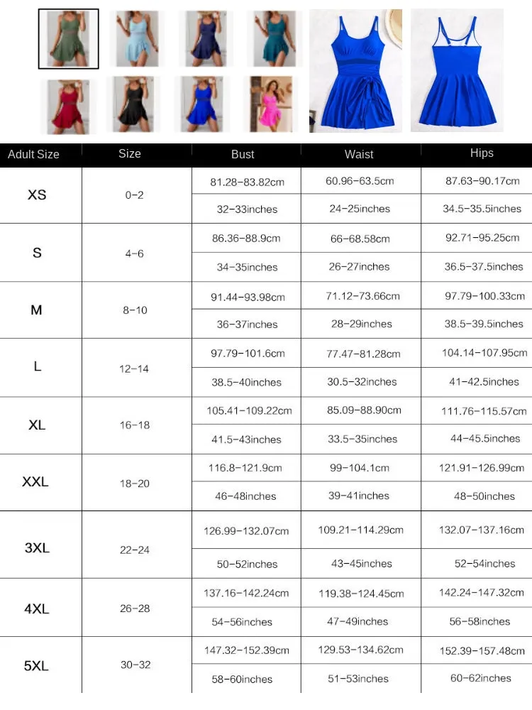 Fashion One-piece Swimsuit Women's Skirt