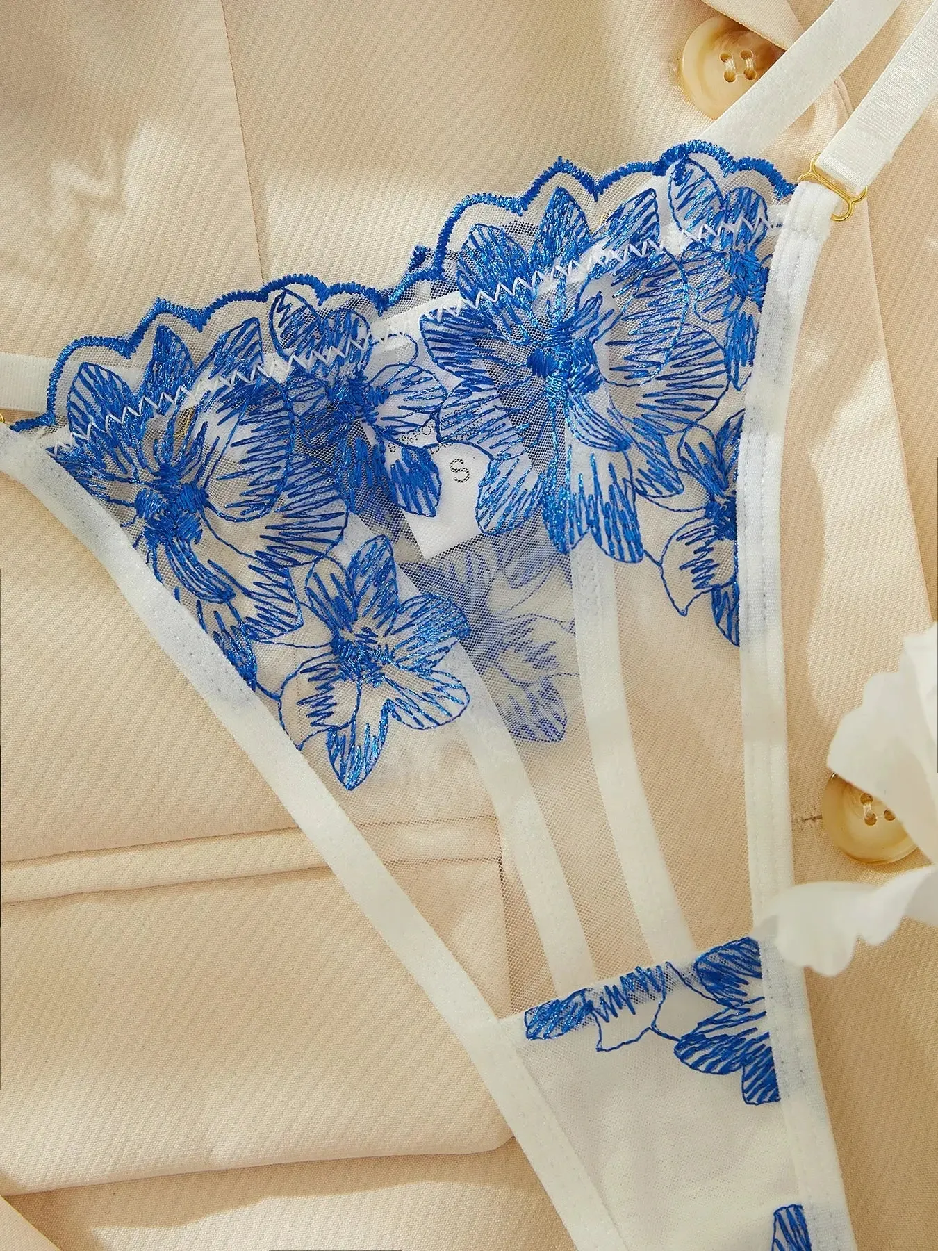 Floral Lace Push Up Bra Intimate Set Embroidery