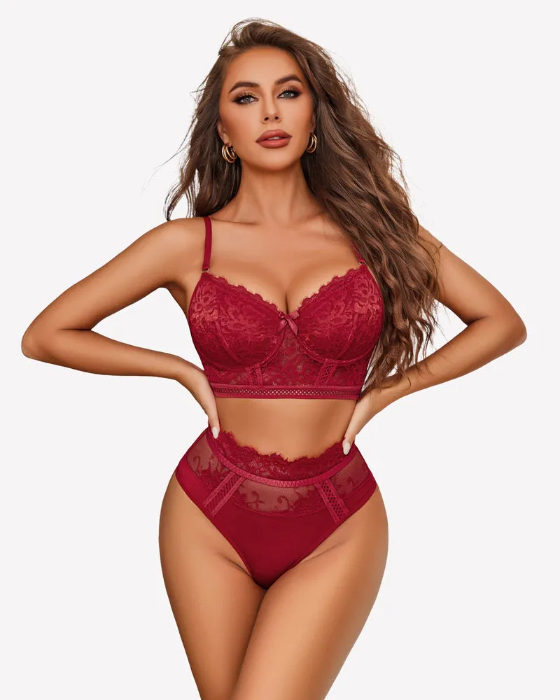 High Waist Panty and Bra Set