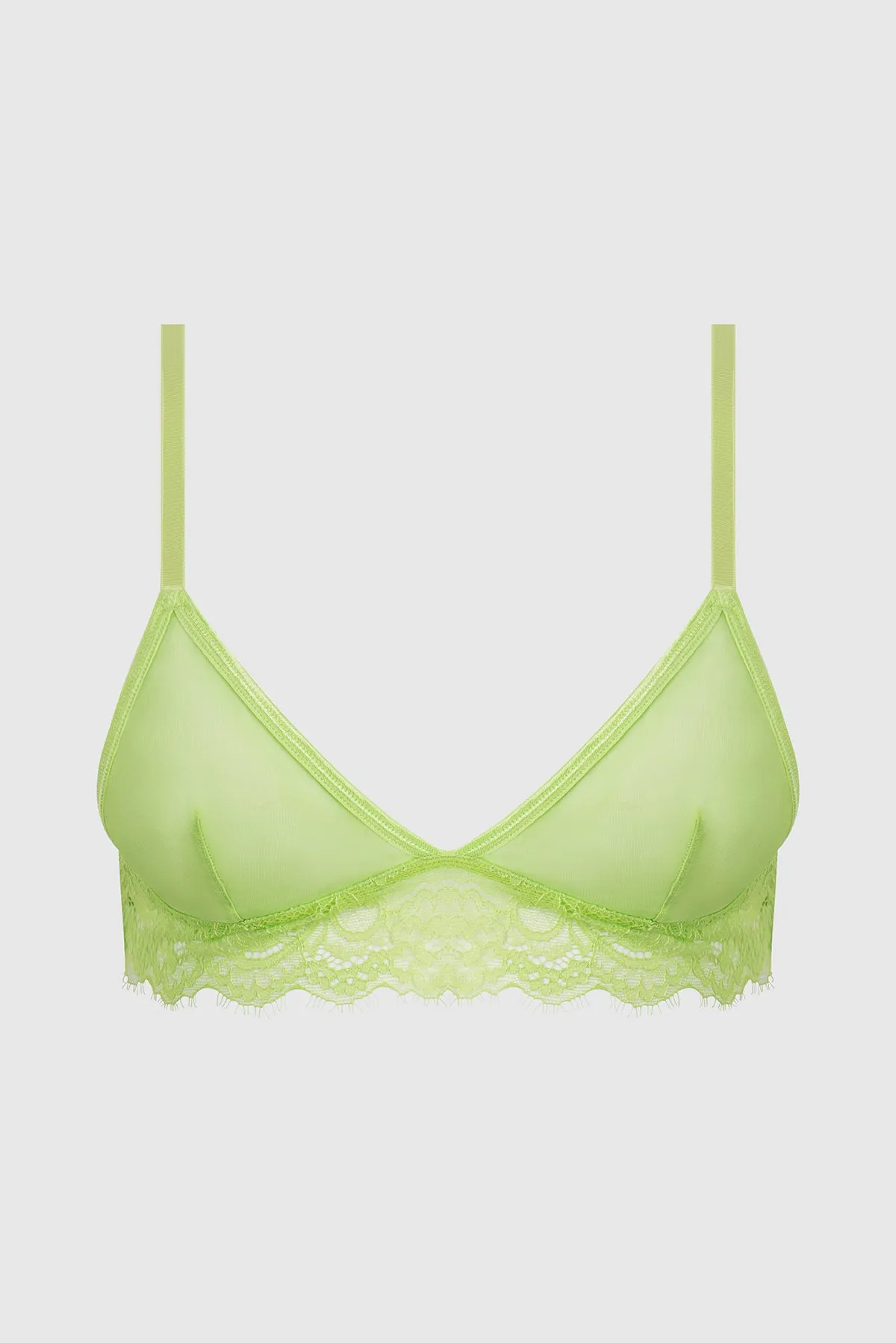 Kellie Lace Trimmed Triangle Bralette