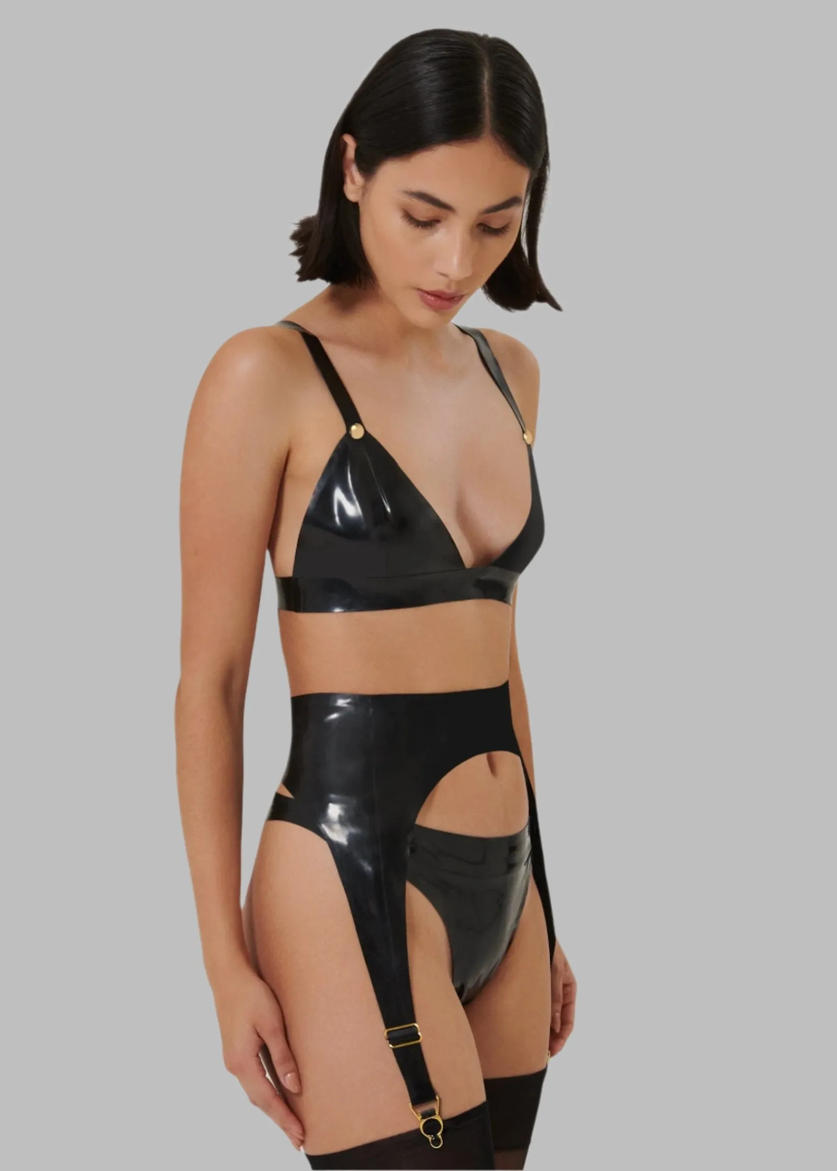 Latex Suspender (Black)