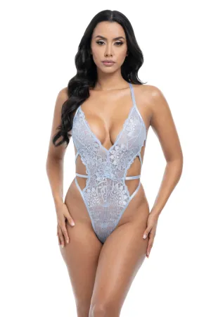 Lina Lace Teddy in Blue