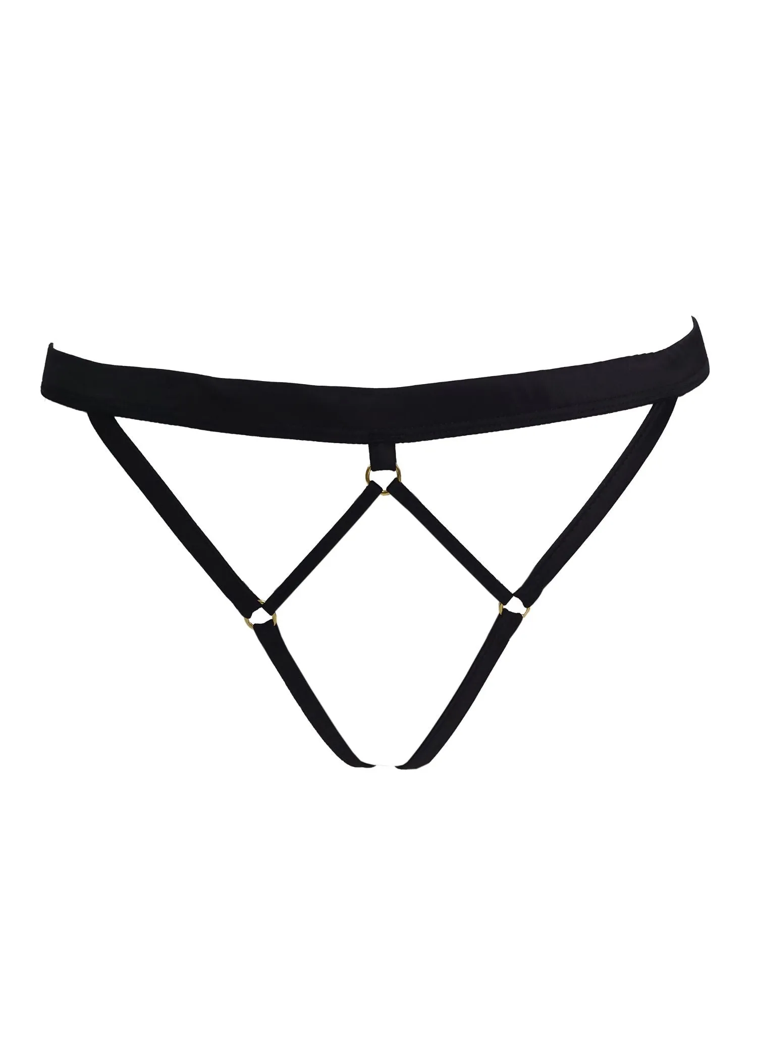 LINES Open Thong (Black)