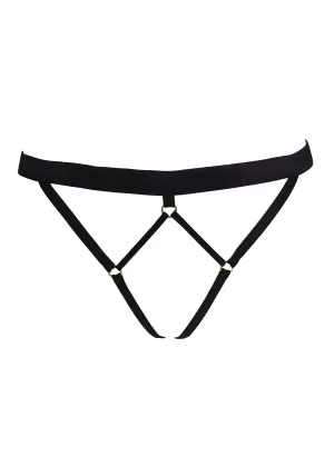 LINES Open Thong (Black)