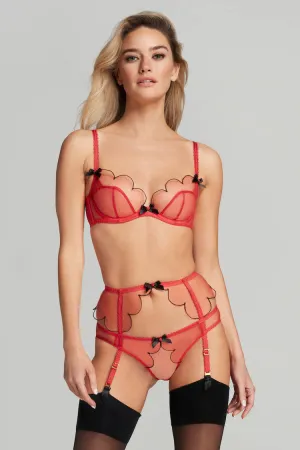 Lorna Garter Belt Red