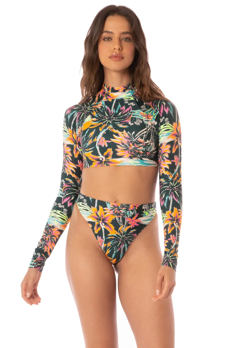 Maaji Funky Fiesta Delphi High Rise Thin Side Bikini Bottom