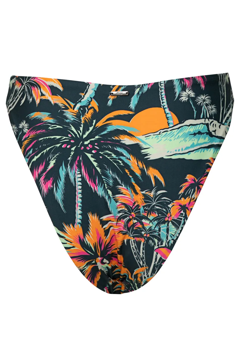 Maaji Funky Fiesta Delphi High Rise Thin Side Bikini Bottom