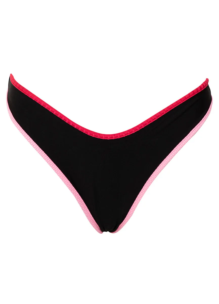 Maaji Midnight Shadow Splendour Regular Rise Thin Side Bikini Bottom