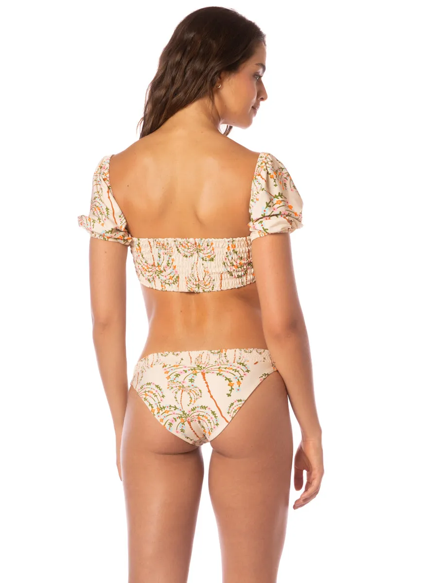 Maaji Sandstone Tropics Radiance Lace Up Bralette Bikini Top