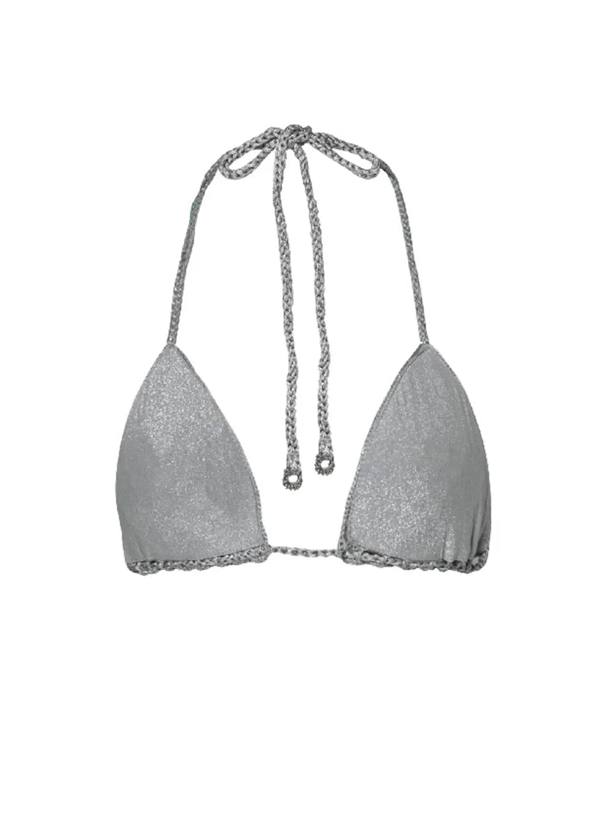 Maaji Sparkle Mesh Balms Sliding Triangle Bikini Top