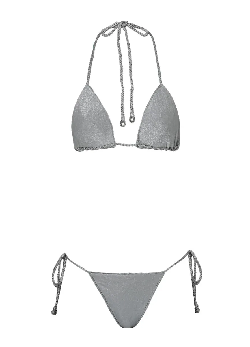 Maaji Sparkle Mesh Balms Sliding Triangle Bikini Top