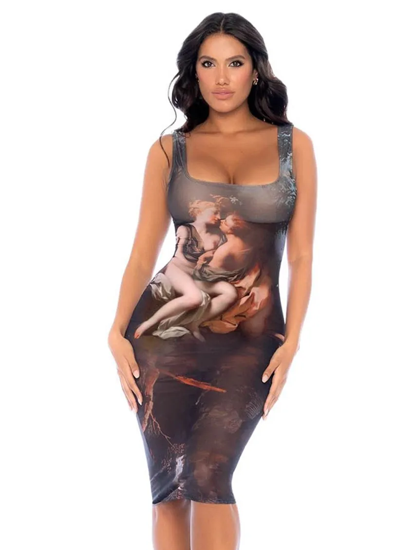 Mapale Lace Up Dress Chemise