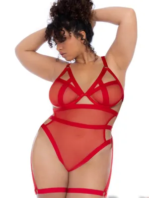 Mapale Strappy Garter Teddy