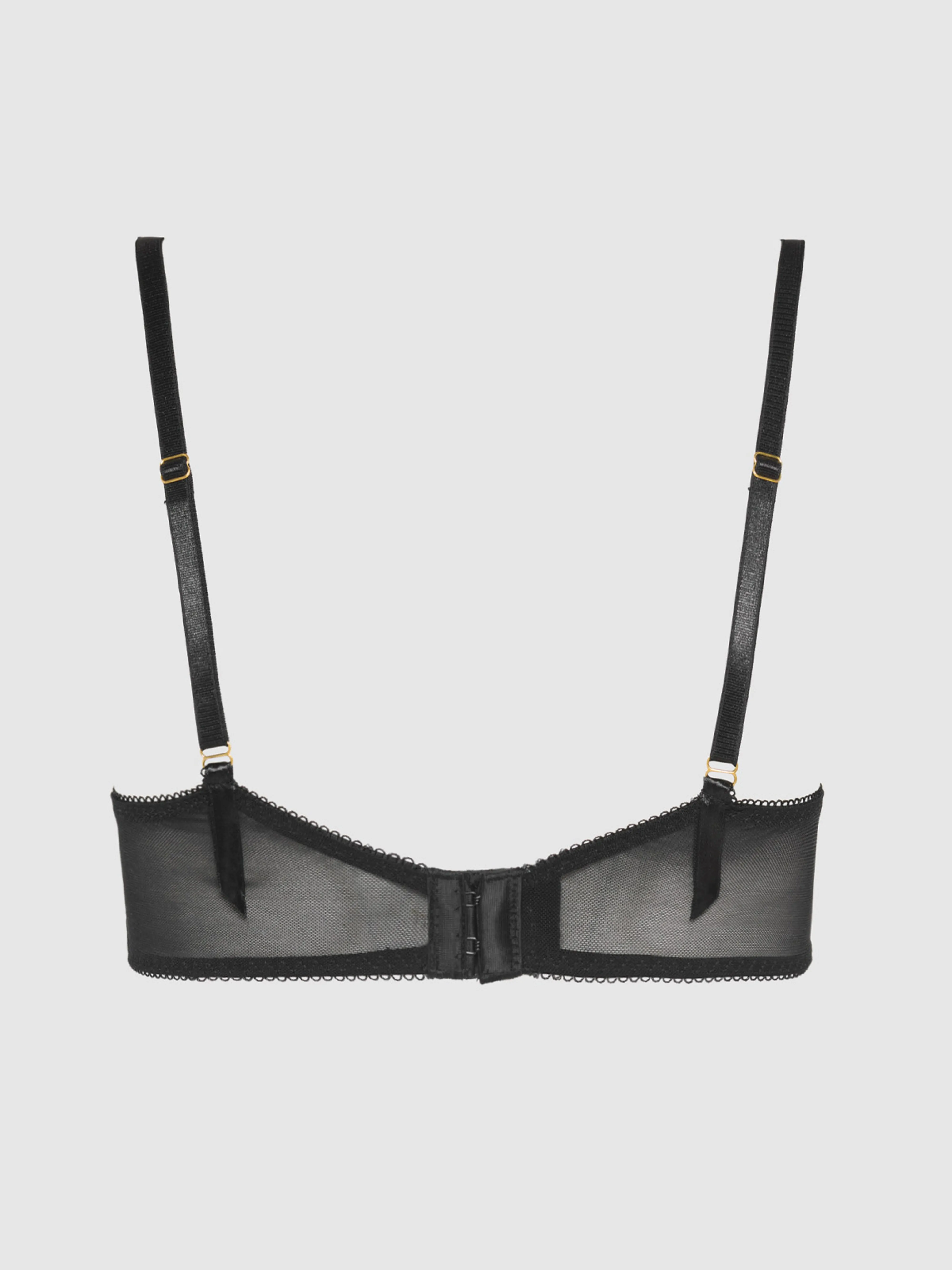 Melrose Embroidered Garter Bralette