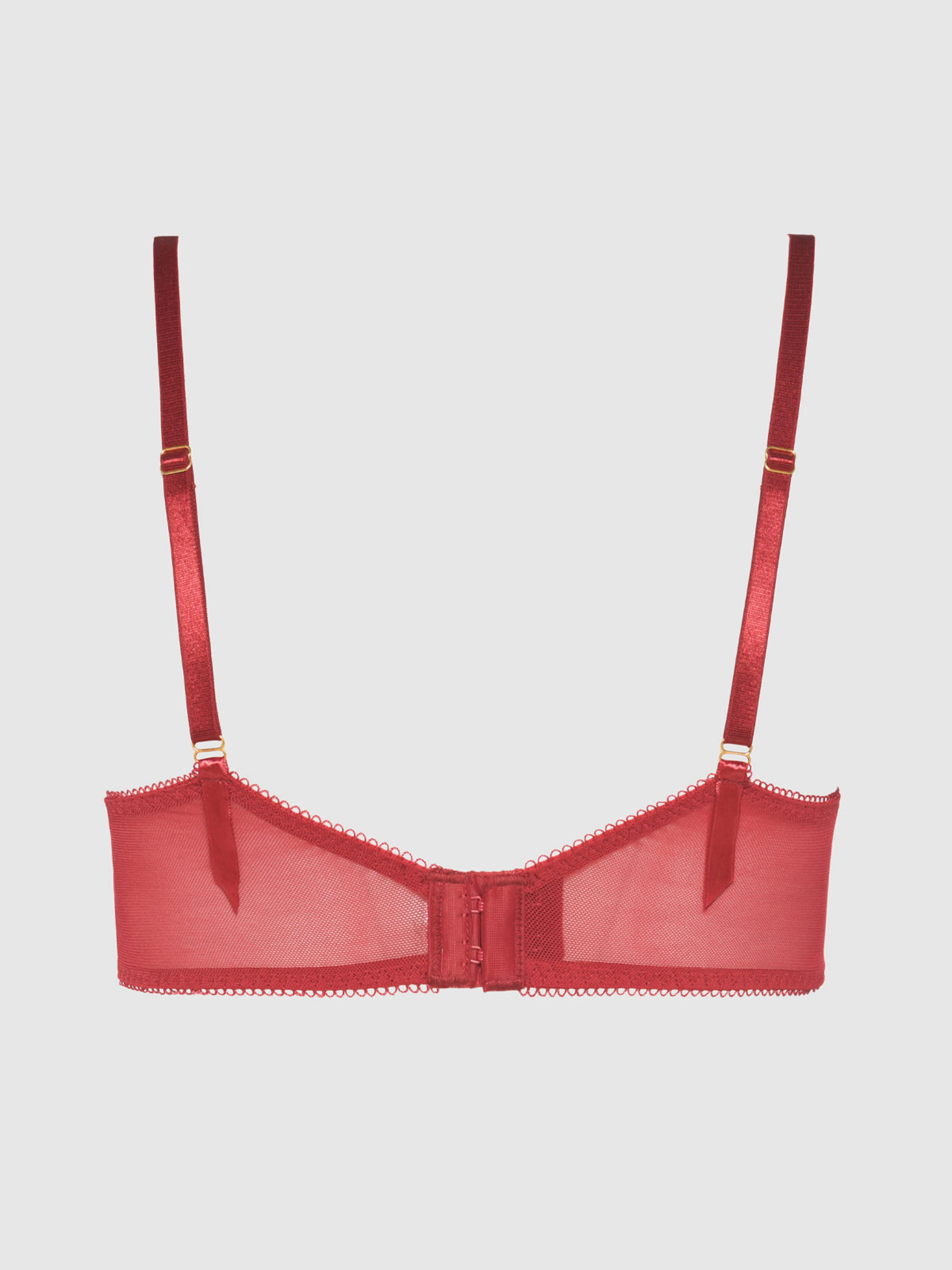 Melrose Embroidered Garter Bralette
