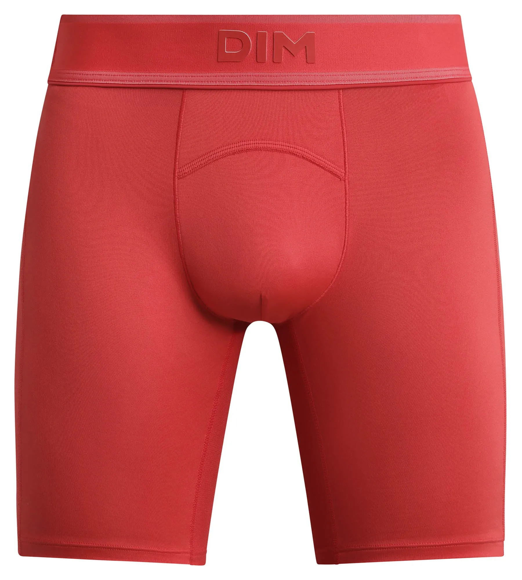 Men's long sports boxer in microfiber and mesh Red Alert Dim Move