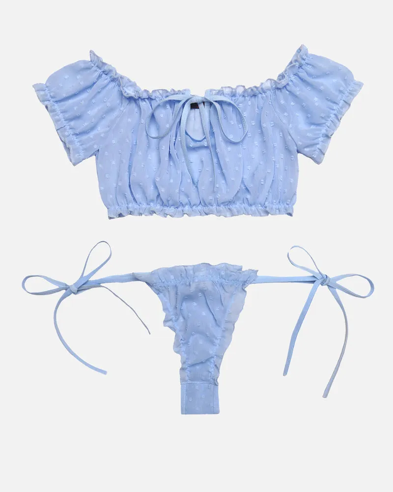 Mesh Bra and Panty Lingerie Set