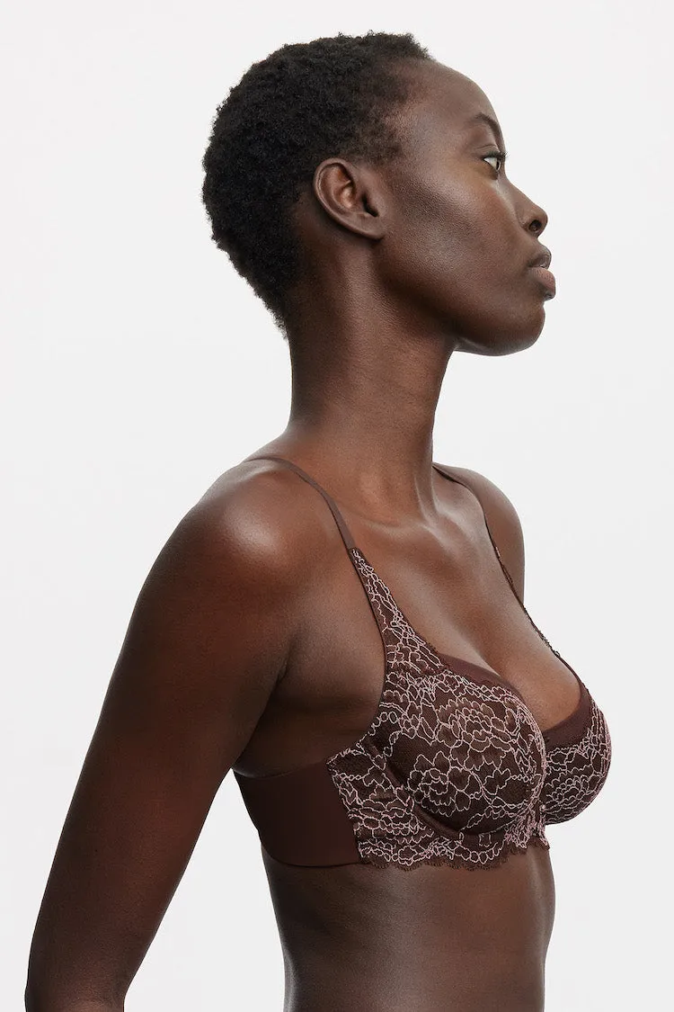Minx Balconette Bra in Rich Chocolate