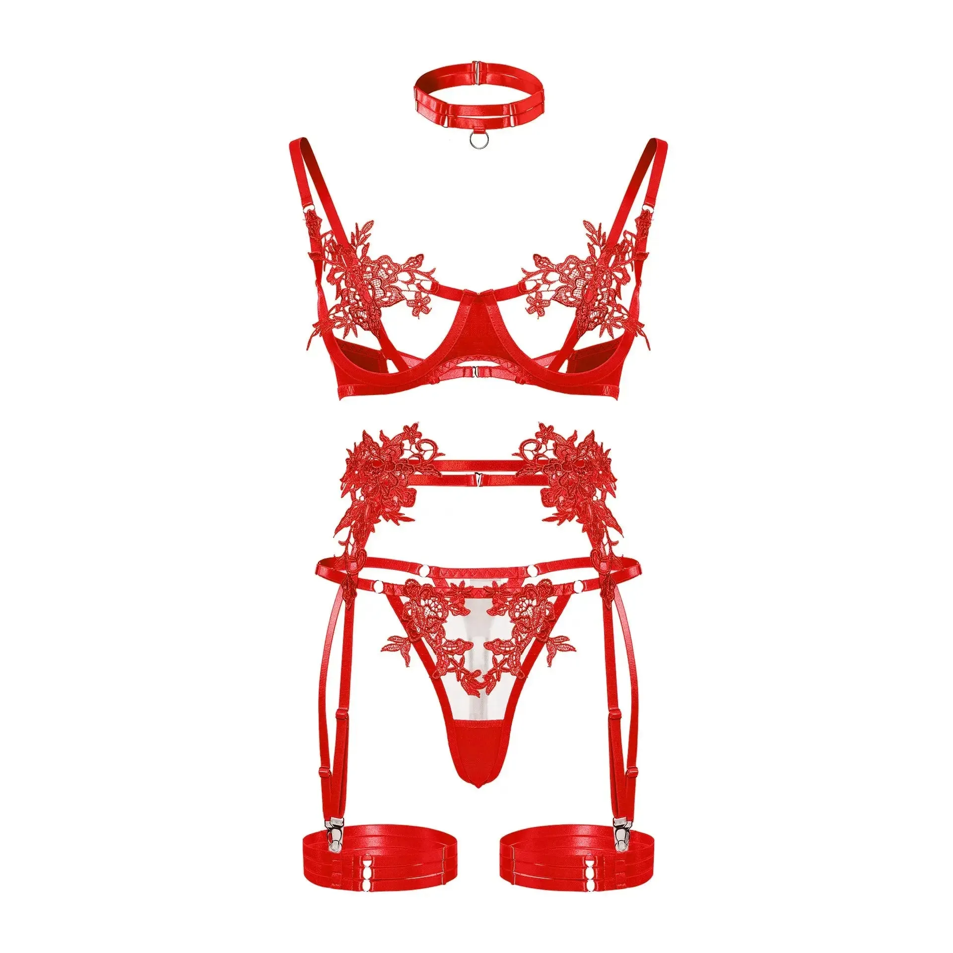 Open Bra Lace Sexy Lingerie Sets