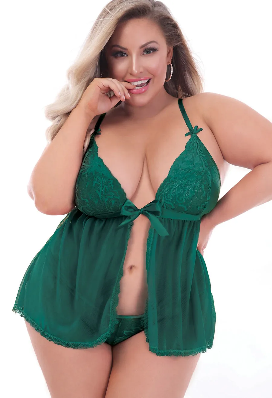 Peek-a-Boo Fanny Babydoll Queen
