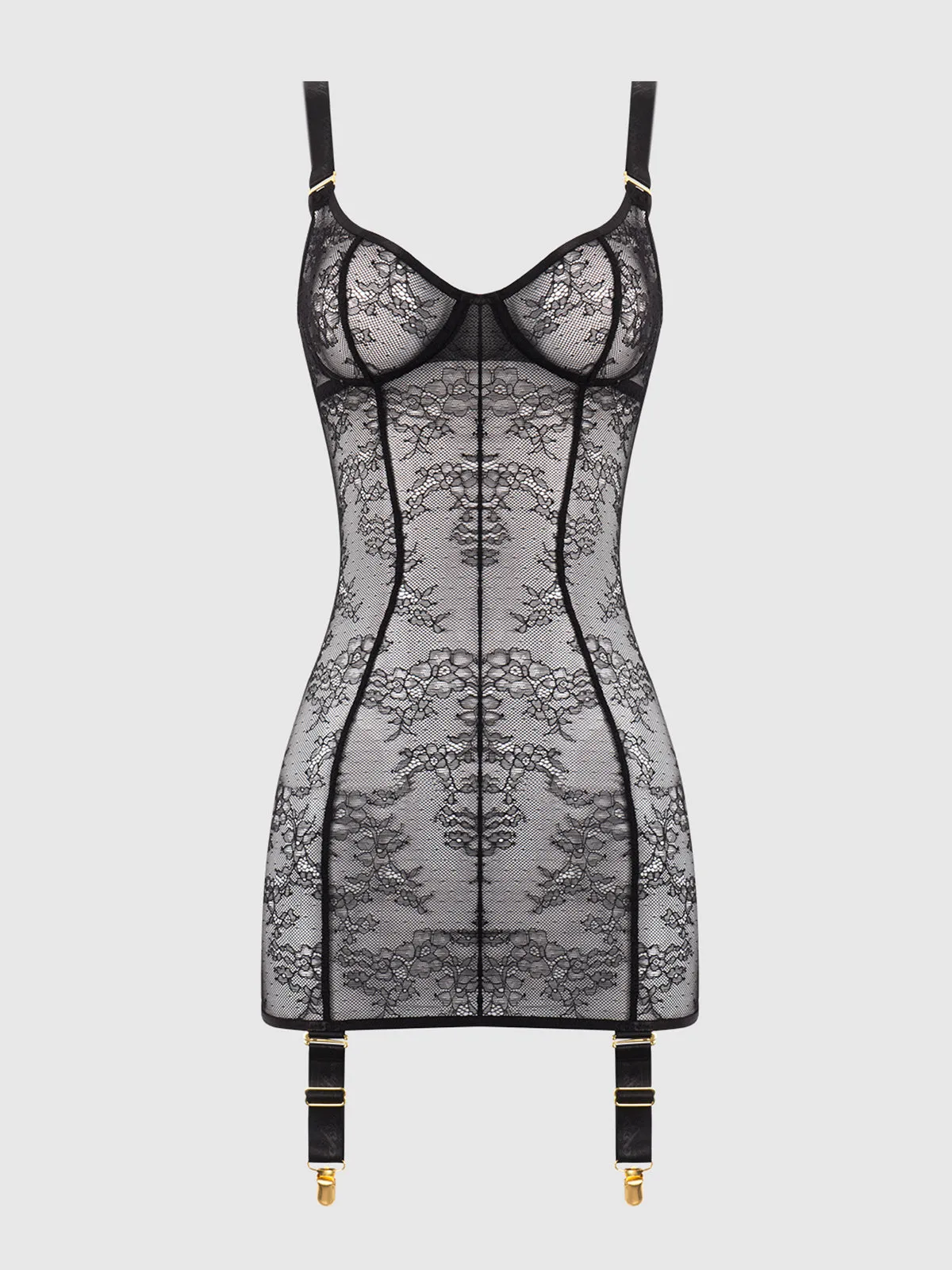 Pia Lace Unlined Underwire Chemise