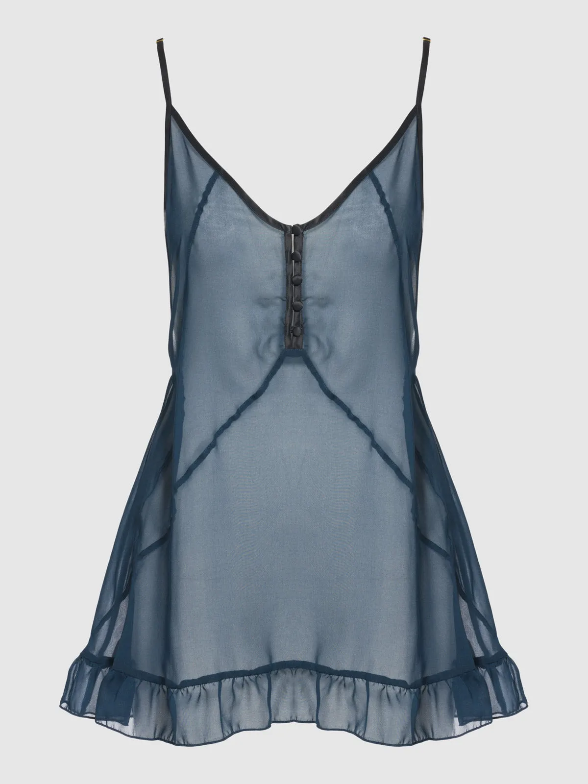 Rowen Chiffon Gathered Babydoll Slip