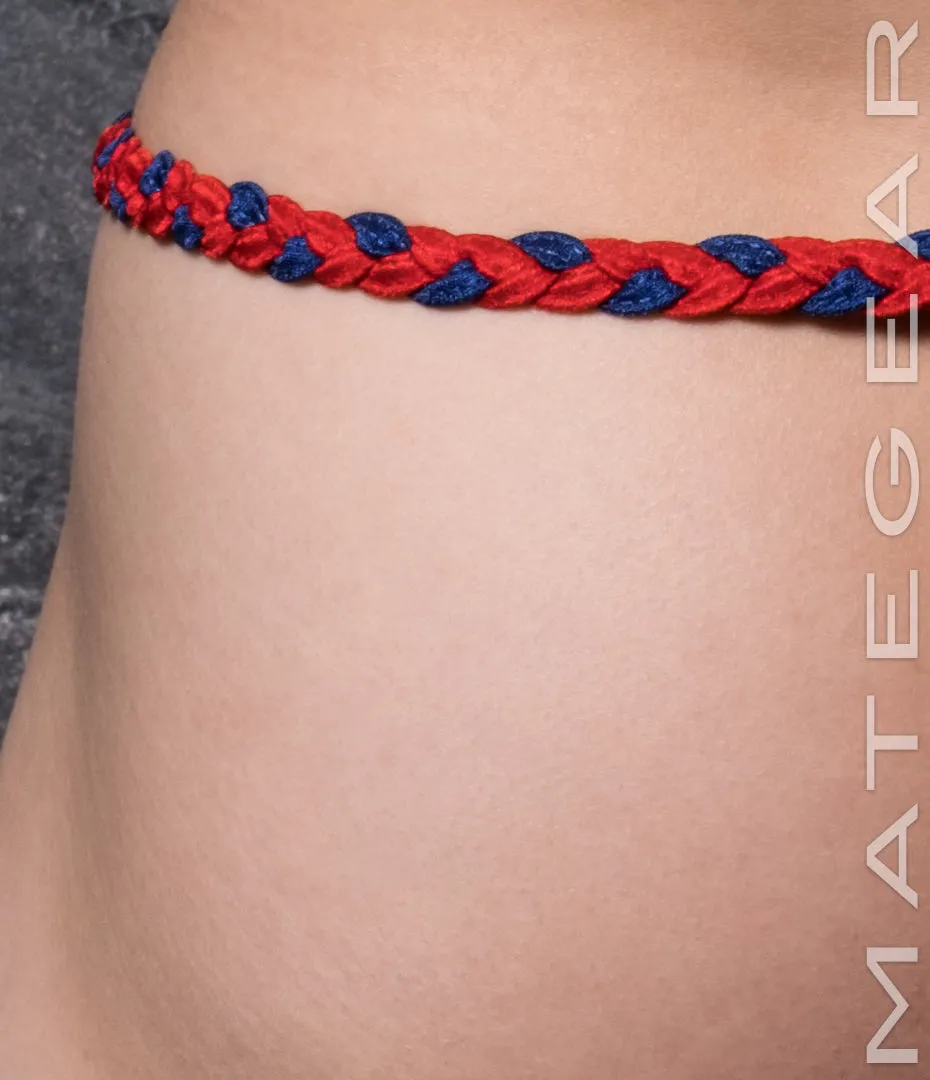 Sexy Men's Swimwear Maximizer Ultra Slingshot - Yeom So (Red/Blue Band)