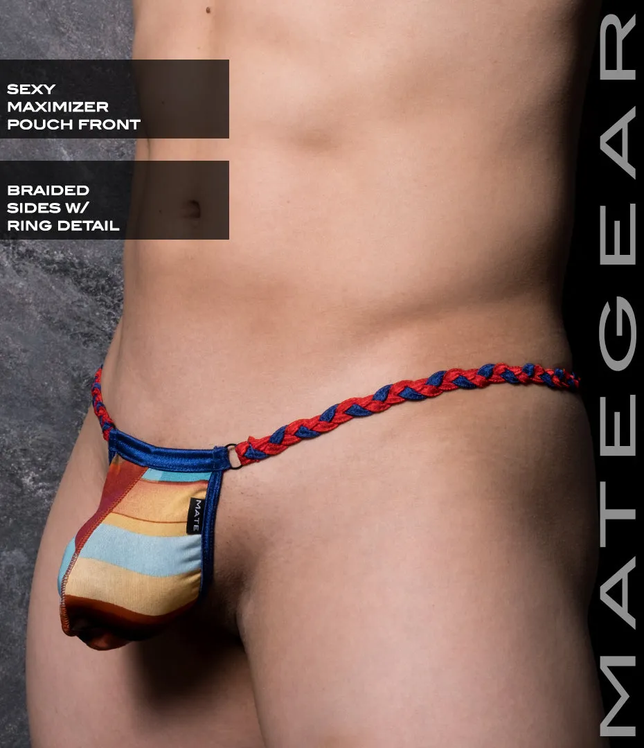 Sexy Men's Swimwear Maximizer Ultra Slingshot - Yeom So (Red/Blue Band)