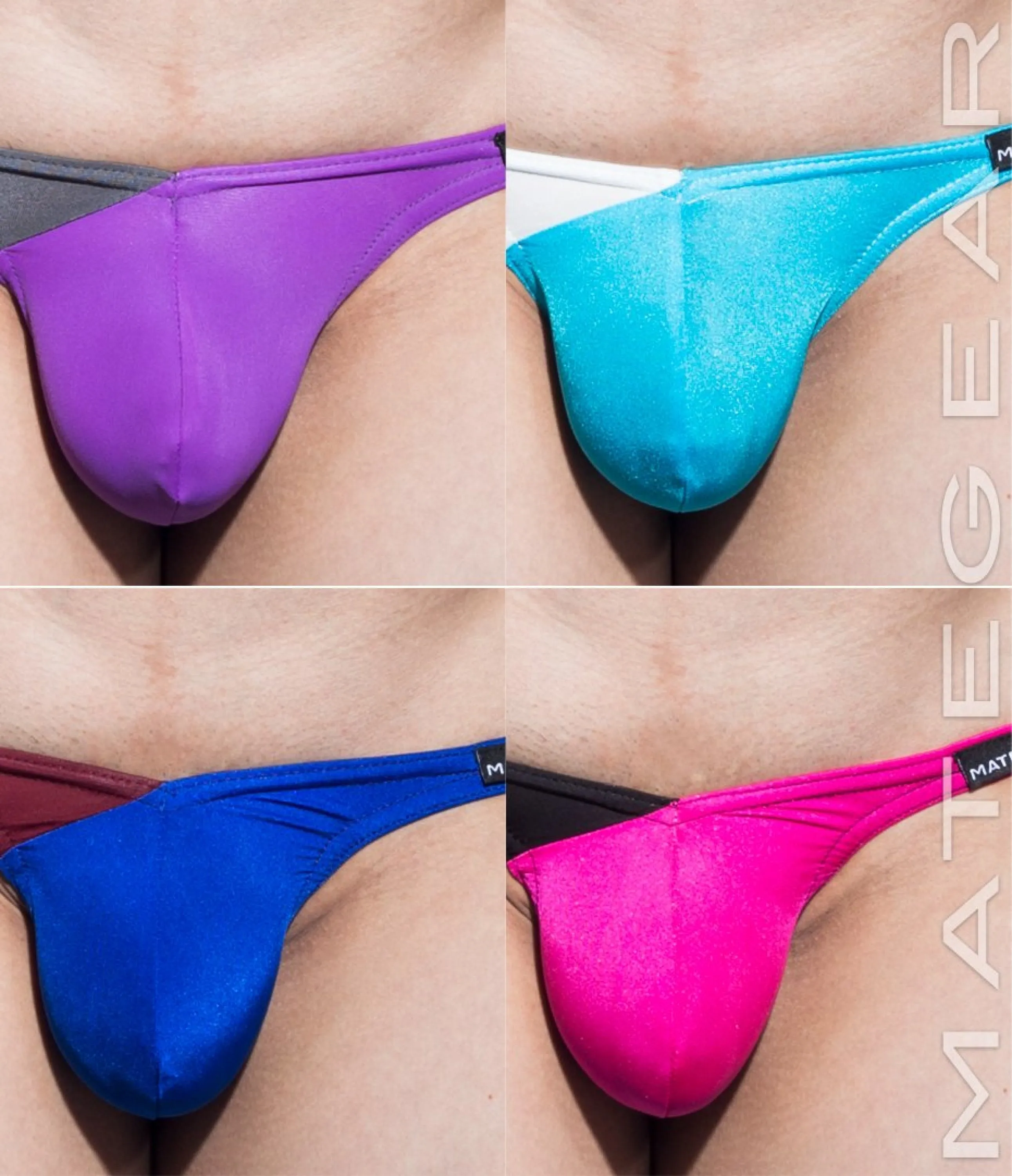 Sexy Mens Swimwear Ultra Swim Pouch Bikini - Nan Song (Tapered Sides / V-Front) (Series IV) (Translucent Back)