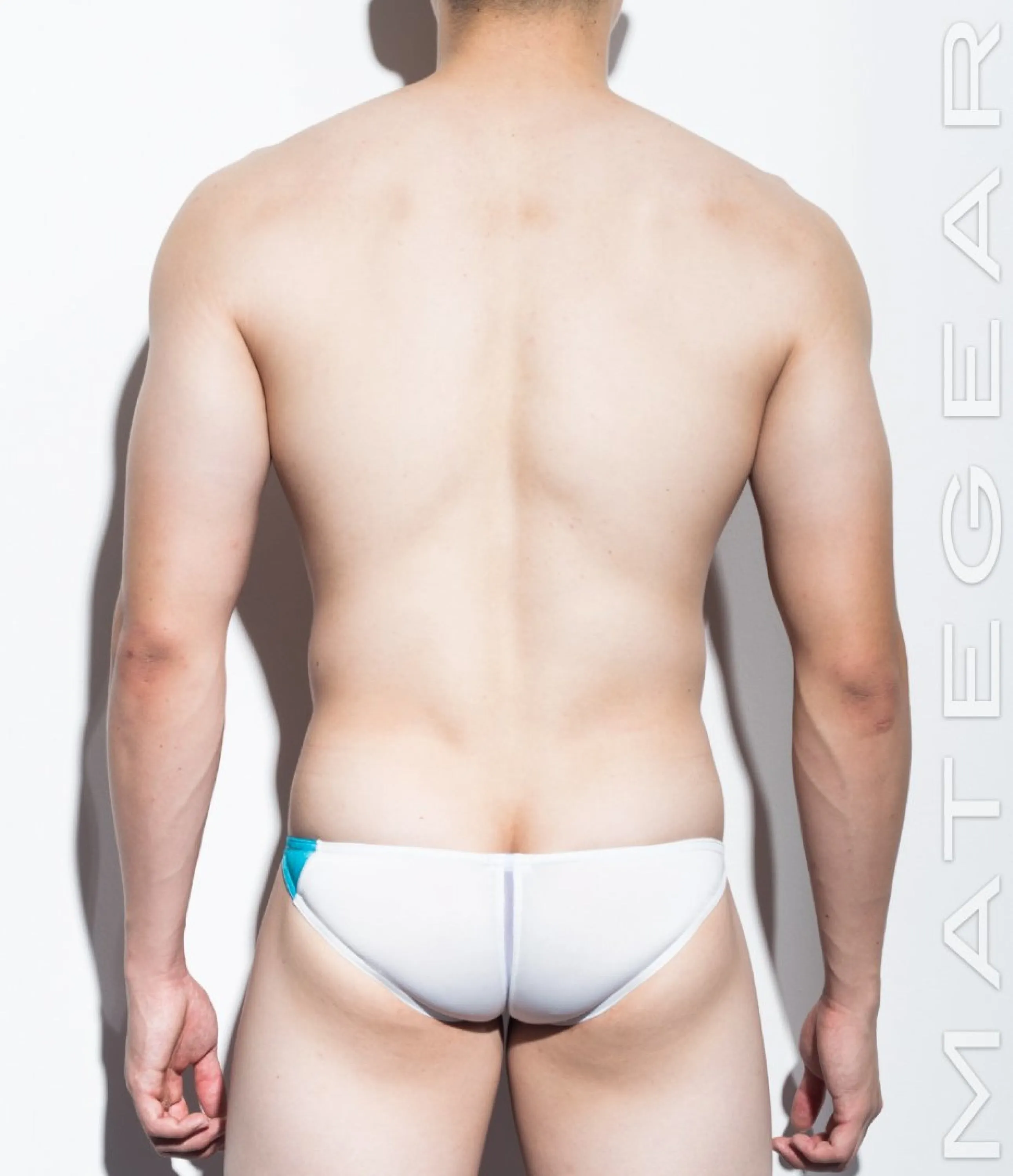 Sexy Mens Swimwear Ultra Swim Pouch Bikini - Nan Song (Tapered Sides / V-Front) (Series IV) (Translucent Back)