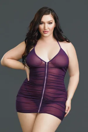 Slither Into This! Plus Size Purple Lingerie
