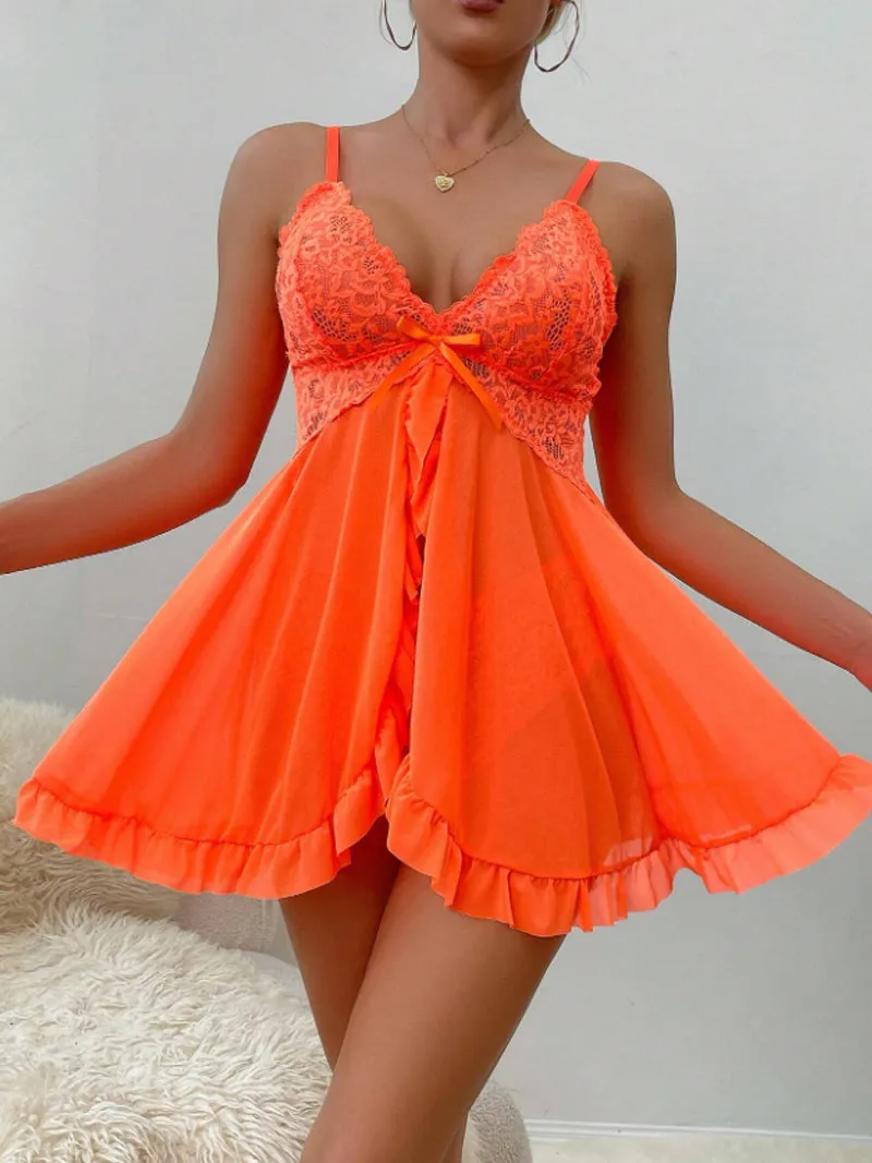Tangerine Tease Babydoll Nightie