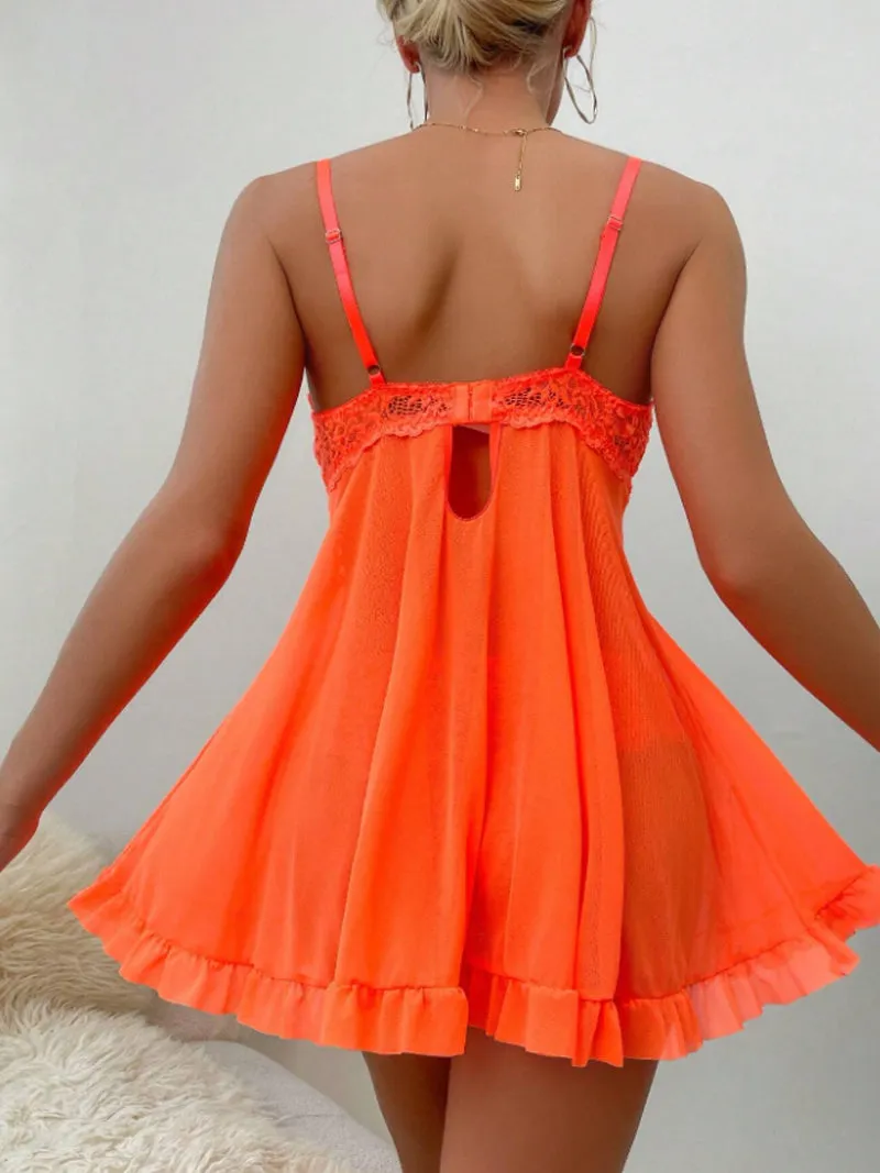 Tangerine Tease Babydoll Nightie