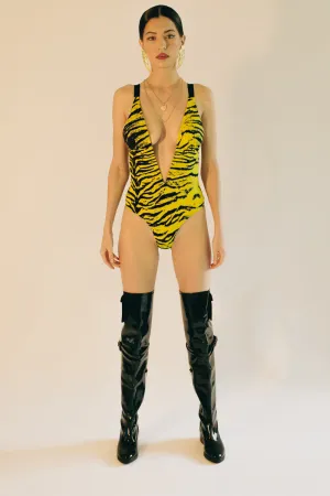 Tier Animal Print One Piece
