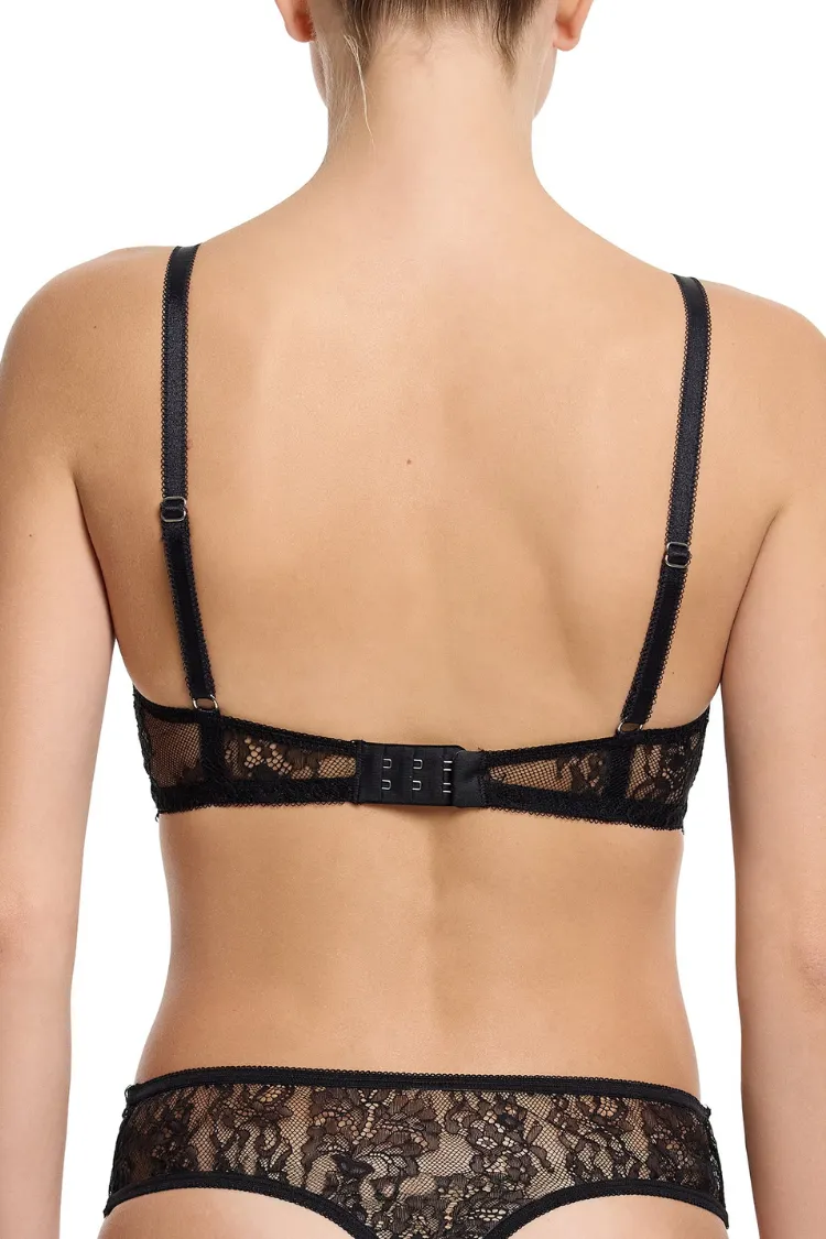 Trina Lace Underwire Bra In Black