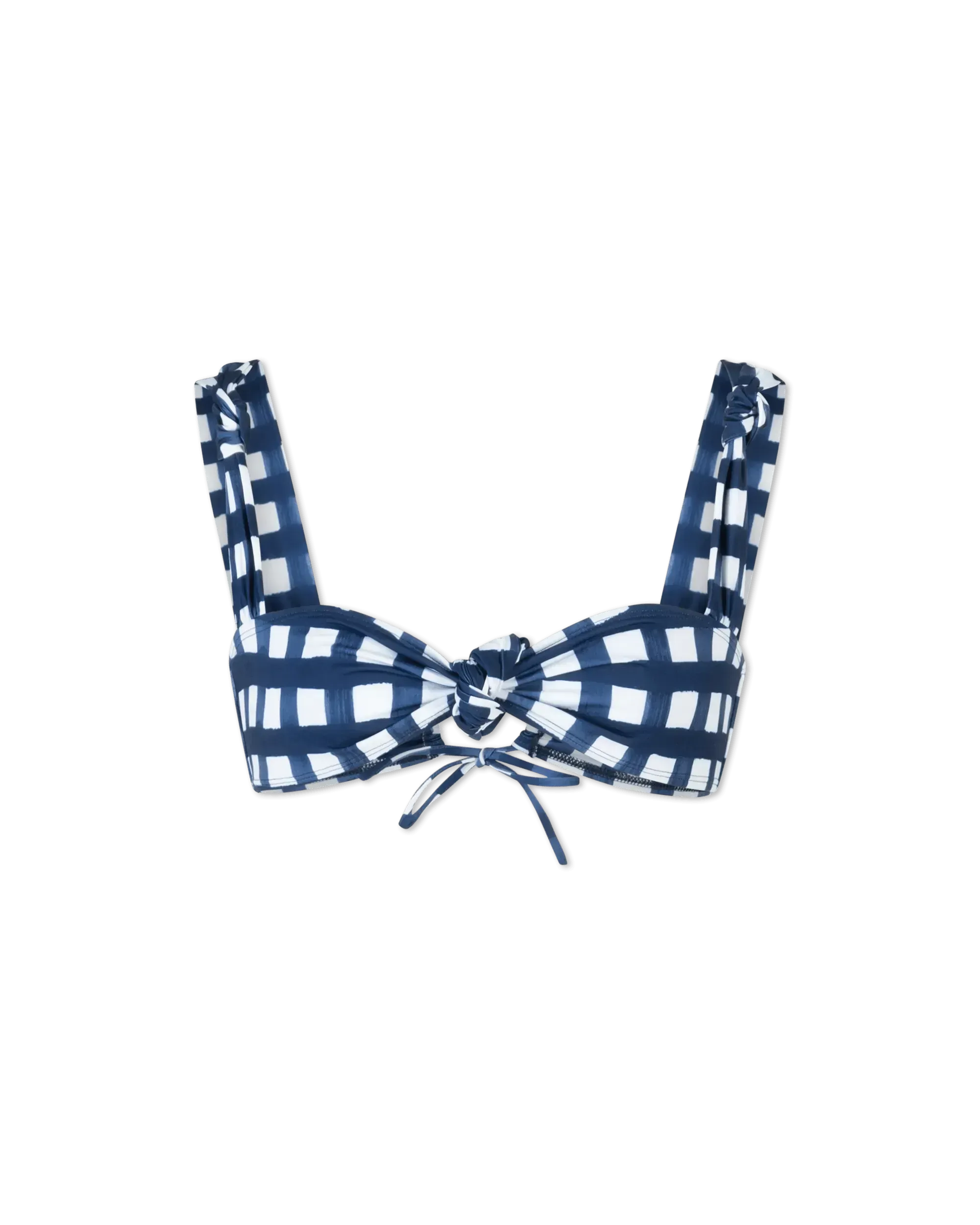 Vichy Check Bikini Top