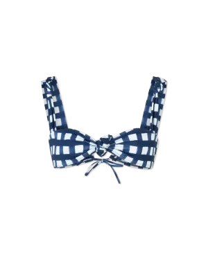 Vichy Check Bikini Top